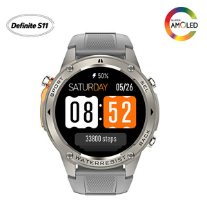 นาฬิกา Definite M11-DM56 กันน้ำ 5ATM สำหรับดำน้ำ หน้าจอ AMOLED 1.43 นิ้ว ATS3085L รองรับโหมดกีฬามากกว่า 170 โหมด GPS ความถี่คู่ L1+L5 รองรับโลโก้แบบกำหนดเอง - Product Image 1