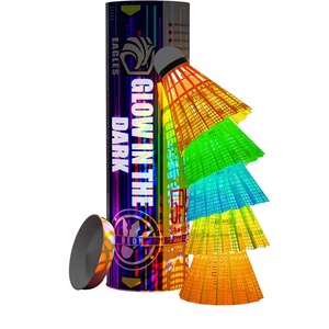 Volants <span class=keywords><strong>de</strong></span> <span class=keywords><strong>badminton</strong></span> EAGLES LED 360 Glow qui brillent dans le noir, lot <span class=keywords><strong>de</strong></span> 5/10 - Product Image 1