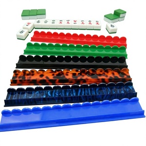 Support de tuiles de mahjong américain en acrylique, poussoir magnétique durable, 17,5 pouces, 20 pouces, pour 4 joueurs - Product Image 4