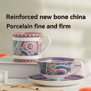 Bouteille d'eau en porcelaine fine, tasse à café, tasses et assiettes en céramique de luxe léger et haut de gamme, exquises - Product Image 2