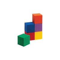 Blocs en bois de construction, Cubes de comptage pour les mathématiques des enfants, blocs de 1 pouce pour l'artisanat préscolaire, manipulation des mathématiques précoces pour l'éducation préscolaire