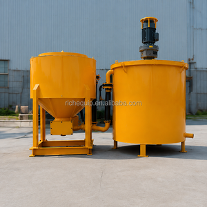 เครื่องผสมปูนซีเมนต์ RMA250-700E พร้อมเครื่องกวน ถังผสม 250 ลิตร ถังกวน 700 ลิตร สำหรับงานอัดฉีดฐานรากเสาเข็มในอุโมงค์ ได้รับมาตรฐาน CE ISO - Product Image 5