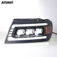 Faros Delanteros LED JUSHUN para Jeep Grand Cherokee 1999-2004, Luces de Circulación Diurna con Señal Dinámica LED