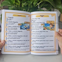Matériel de formation personnalisé Sicong, livre en anglais à couverture souple, impression en héliogravure, papier kraft, film mat, 130 phrases en anglais