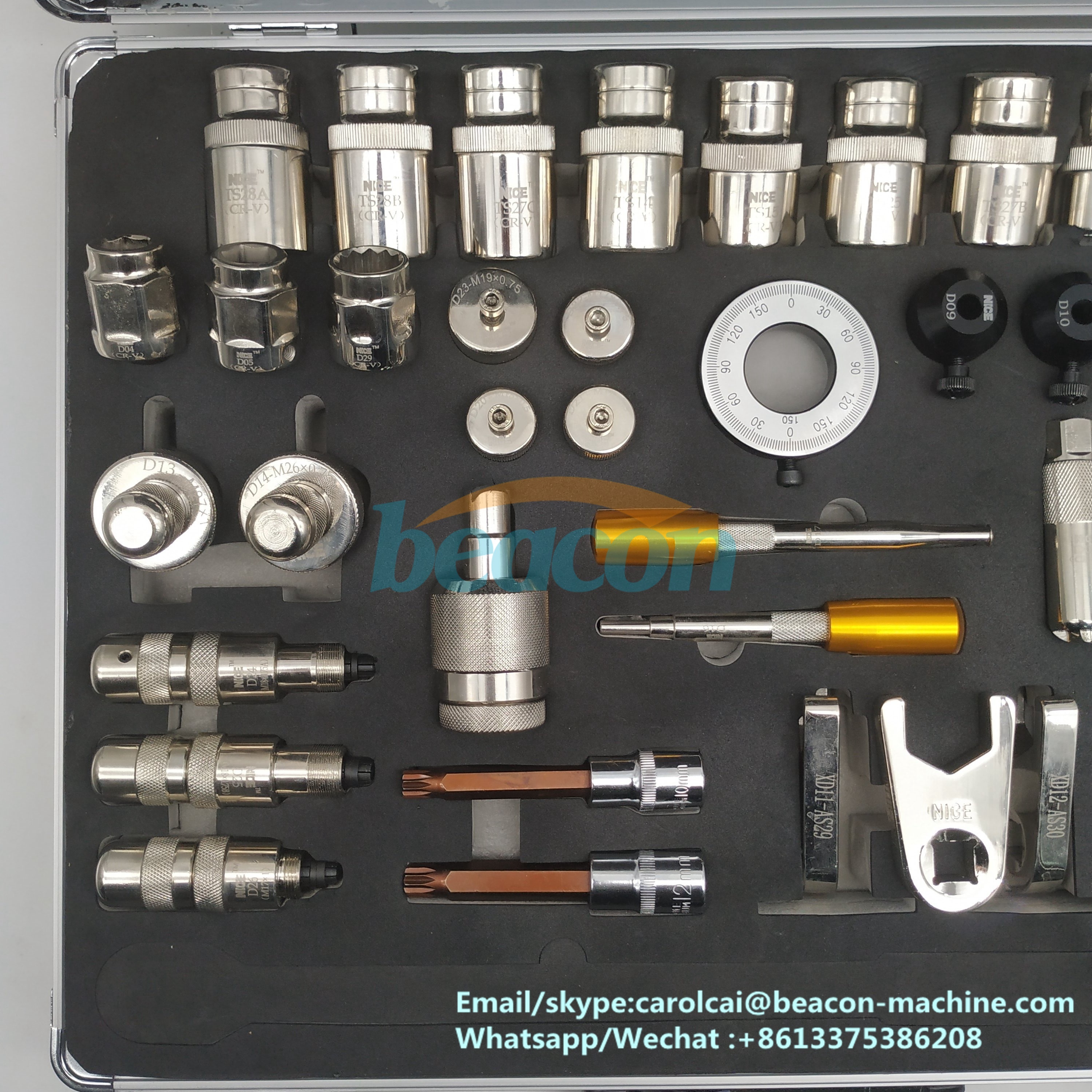 Sobre las 38pcs común carril diesel inyectores kit de herramientas de reparación