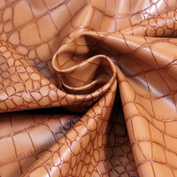 Cuir synthétique PU Laimont, grand motif crocodile, résistant à l'abrasion, pour sacs, sacs à main, chaussures