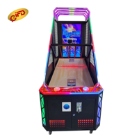 Machine de jeu d'arcade de basket-ball électronique à écran d'affichage de 55 pouces, à pièces, personnalisable, pour usage commercial en intérieur, avec système de notation pour adultes