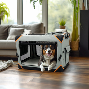 CANBO portátil transpirable malla plegable caja para perros cómodos suaves plegables mascotas caja grande - Product Image 1