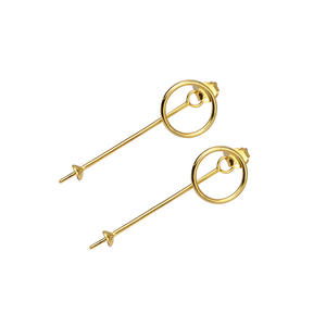 Han DIY S925 Silver Earrings with 5-6 Pearls Phoenix Tail Earpin 1011 Empty <b>Tray</b>-Female <b>Jewelry</b> Accessories in Bag Packaging - Product Image 5