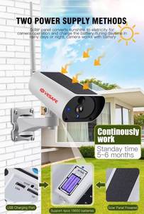 Cámara <span class=keywords><strong>de</strong></span> Seguridad VESAFE 1080p HD CCTV IP, Vigilancia WiFi para Exteriores, IP67 Impermeable, Visión Nocturna, Audio Bidireccional, SIM 4G, Solar - Product Image 6