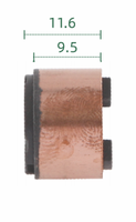 Support de balais de charbon pour anneau collecteur (dimensions : 16.5*7.2 / 11.6*9.5 X 1 anneau), pour assemblages de collecteurs à anneau.