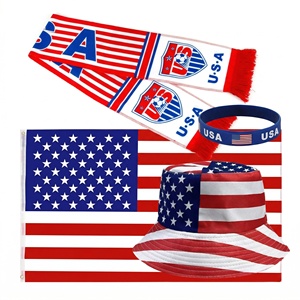 Bufanda, Gorra y Gorro con Banderas de los 48 Estados Unidos 2026, 150x90cm, Personalizables, Accesorios de Regalo para Fanáticos del Fútbol - Product Image 1