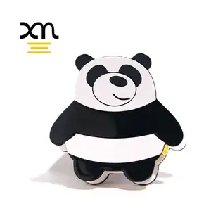 korean style cute black and white bear hair claw clip for women plastic acetate hair jaw clips acrylic resin hair clamp fashion