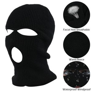 Logo personnalisé Unisexe Cagoule <span class=keywords><strong>Masque</strong></span> Tricot Intégral Couverture 3 Hole Ski <span class=keywords><strong>Masque</strong></span> Cagoule <span class=keywords><strong>Tour</strong></span> de <span class=keywords><strong>Cou</strong></span> En Gros - Product Image 5