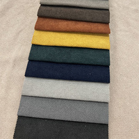 Tissu polyester aspect lin pour coussins Tapisserie d'ameublement de style salon simple avec motif imprimé pour doublure