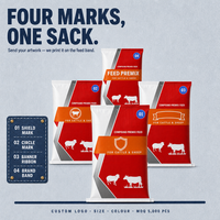 Sac tissé en PP imperméable de qualité alimentaire pour aliments pour volailles, bétail et animaux d'élevage, 25 kg, 50 kg