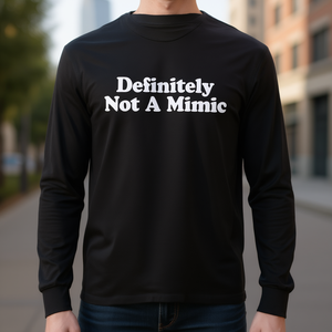 Camiseta de Manga Larga con Cuello Redondo Unisex para Adultos, Impresión Serigráfica, Uso Promocional, Definitivamente No es una Camiseta Imitación - Product Image 3