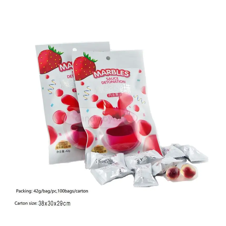 Flüssige Mitte gefüllt Süßigkeiten Gummibärchen-heißer Verkauf