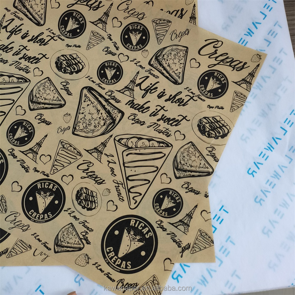 Carta da imballaggio per hamburger con stampa personalizzata