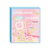 Collection de stickers en 3D en forme de bulles de dessin animé, en matériau PET, pour la décoration de coques de téléphone portable, stickers pour enfants, stickers pour ongles