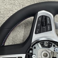 Volant sport en cuir et fibre de carbone avec LED pour BMW G20 G30 G11 G12 G15 G32 F90 F93