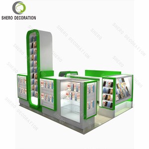 Muebles de <span class=keywords><strong>Madera</strong></span> para Tienda de Informática, Vitrina para Portátiles, Quiosco para Celulares, Quiosco de Reparación de Teléfonos en Centro Comercial - Product Image 5