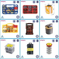 PANPAL – Lot de 218 chevilles d'expansion en plastique multi-tailles pour l'installation domestique et les projets de décoration intérieure
