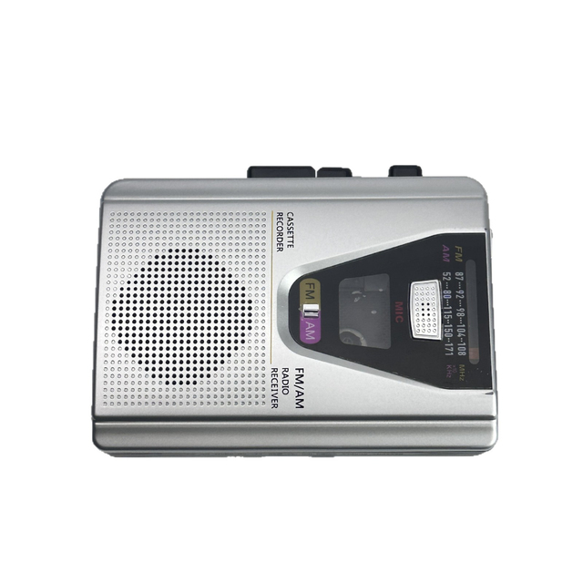 Auto Reverse Cassette Recorder Walkman AM FM Radio Tape Player Stereo Audio Device Built-in Mic Retro Nostalgic Music Gift