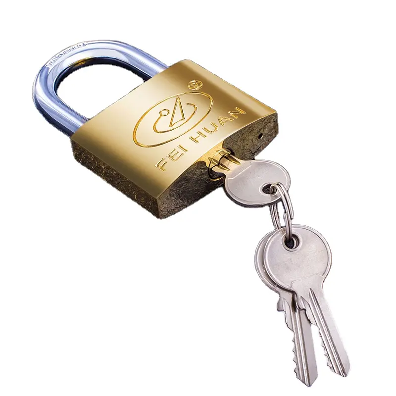 กุญแจสายยูเหล็กขนาดกลางที่พ่นด้วยไทเทเนียมเพื่อความปลอดภัยสูงสินค้าขายดี