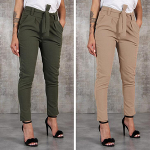 Nuove Donne <span class=keywords><strong>Pantaloni</strong></span> Casual Chiffon Sottile <span class=keywords><strong>Pantaloni</strong></span> Sottili Per Le Donne A Vita Alta Nero <span class=keywords><strong>Verde</strong></span> <span class=keywords><strong>Kaki</strong></span> <span class=keywords><strong>Pantaloni</strong></span> Donna <span class=keywords><strong>Pantaloni</strong></span> - Product Image 5