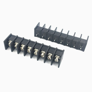 Tiêu chuẩn Mỹ 8 pin khối thiết bị đầu cuối hàng rào màu đen loạt 250VAC 8A PCB ứng dụng với 9.5 mét PH rào cản - Product Image 1