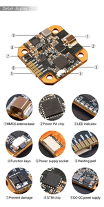 PandaRC Mini VT5804-BAT Lite ชุดส่งสัญญาณ 5.8G กำลังส่ง 1.3W VTX ปรับ OSD ได้ รองรับ X8 Aerial Traversal S อุปกรณ์เสริม PAL - Product Image 6