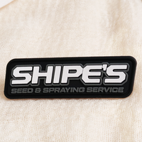 Patch en silicone chenille 3D personnalisé, badge souple avec logo, résistant aux rayures, patchs PVC thermocollants, sans minimum de commande pour les vêtements