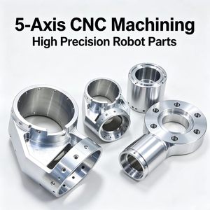 แขนหุ่นยนต์ CNC อัจฉริยะแบบกำหนดเอง 5 แกน สำหรับงานกลึงอะลูมิเนียมอัลลอยด์ชิ้นส่วนเคลือบผิวแบบอะโนไดซ์ ข้อต่อหุ่นยนต์ CNC แขนโลหะ - Product Image 1