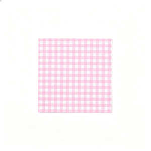 Pink Checkered Memo Pad 3x3 Inch Colorful Sticky <b>Notes</b> for Students and Office Use - Product Image 1
