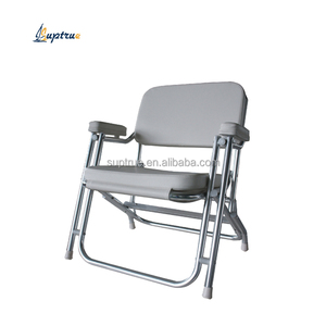 Suptrue Marine White Aluminio Yate Marine <span class=keywords><strong>Tumbona</strong></span> plegable <span class=keywords><strong>Comprar</strong></span> <span class=keywords><strong>Tumbona</strong></span> Barco Accesorios con reposabrazos de asientos de barco de pesca - Product Image 5