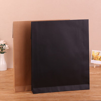 Enveloppe en papier épais écologique avec logo personnalisé, emballage simple en papier kraft blanc et noir, sac d'expédition pour la livraison