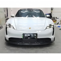 Modification de voiture, style PK, fibre de carbone sèche, lèvre avant, diffuseur arrière, jupe latérale, adapté à la Porsche Taycan