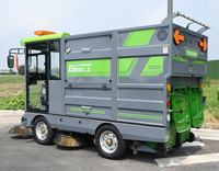 Nouvelle balayeuse routière électrique autotractée avec batterie 48V et nettoyage haute pression