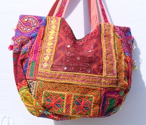 Women's Outdoor Daily Use Banjara <b>Bag</b>-Handmade Indian Tribal <b>Patchwork</b> Tote Embroidery Large Capacity for Wholesale Price - Product Image 5