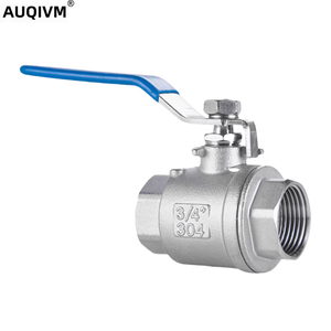 AUQIVM Manual 304 Stainless Steel Two-piece <strong>Ball</strong> <strong>Valve</strong> For Water With NPT Connection And Internal Thread Adjustment - Product Image 3