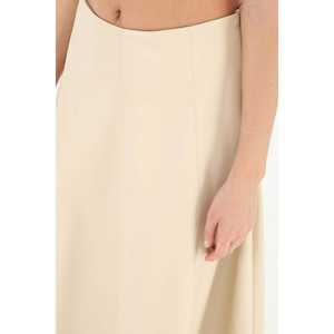 Elegante Falda de Satén con Paneles para Mujer, Cintura Natural, Tela Suave 18202ETK - Product Image 1