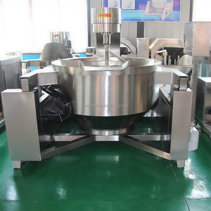 Olla agitadora planetaria automática Halwa que hace las máquinas Hervidor con camisa industrial proporcionado equipo de cocina personalizable 1 Juego - Product Image 4