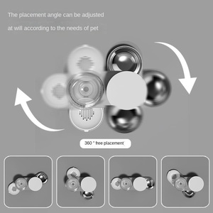 2,4L Katzenfutterautomat & 2,6L Wasserspender 2-in-1 Intelligenter Automatischer Futterautomat mit 360° Drehbarem Design aus PP-Material - Product Image 3