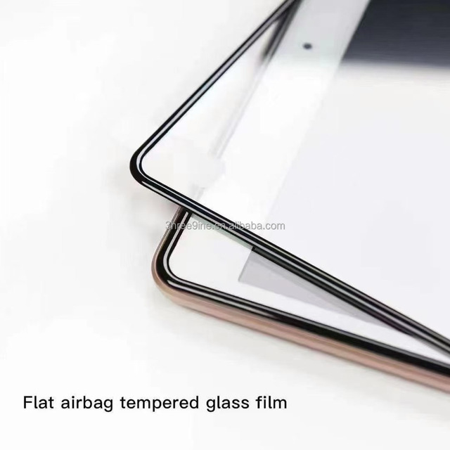 3D Shiny Electroplated 9H 2.5D Radius Anti-Shock Anti-Scratch Fingerprint Oil Tempered Glass Screen Protector for iPad air 6/7