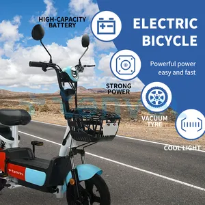 Vélo Électrique Adultes 2 Roues pour Vente en Gros, Vélo de Ville Électrique 350W 500W pas Cher avec Pédales, Scooter Électrique Usine - Product Image 2