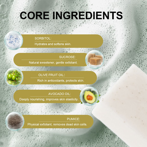 Jabón artesanal orgánico exfoliante e hidratante para el acné, que equilibra el tono de la piel y con efecto iluminador. - Product Image 2