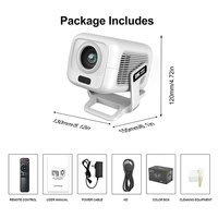 Mini projecteur à mise au point automatique, prend en charge la résolution 1080P, projecteur portable avec WiFi et Bluetooth, projecteur pour cinéma maison, extérieur, chambre à coucher