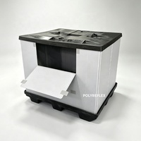 Manchon d'emballage PP multi-design Grande boîte en plastique Gaylord Conteneur de palettes