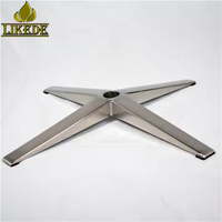Base de chaise de bureau pivotante à 4 pieds réglable en chrome robuste avec rotation à 360° °   Rotation pour chaises de salle à manger et de bureau
